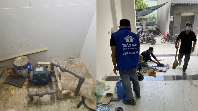 Dịch vụ sửa máy bơm Tháo Vát