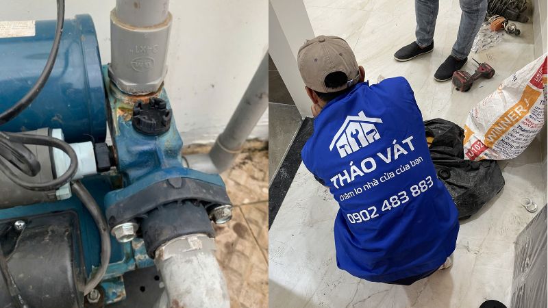 Dịch vụ sửa máy bơm Tháo Vát
