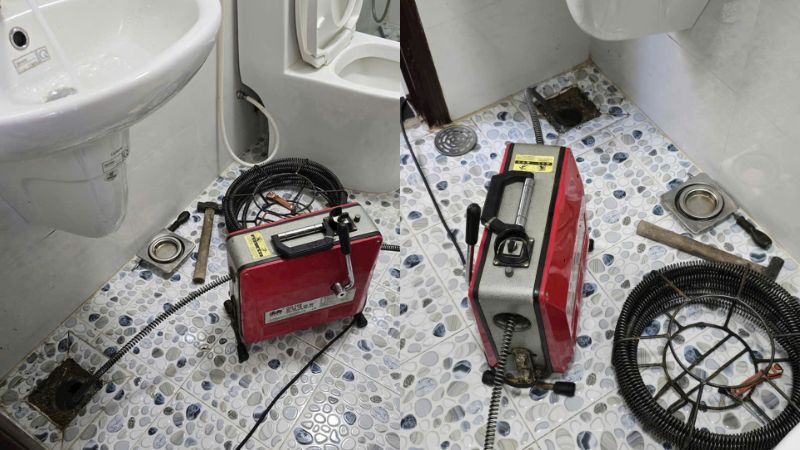 Thông tắc đường ống thoát sàn